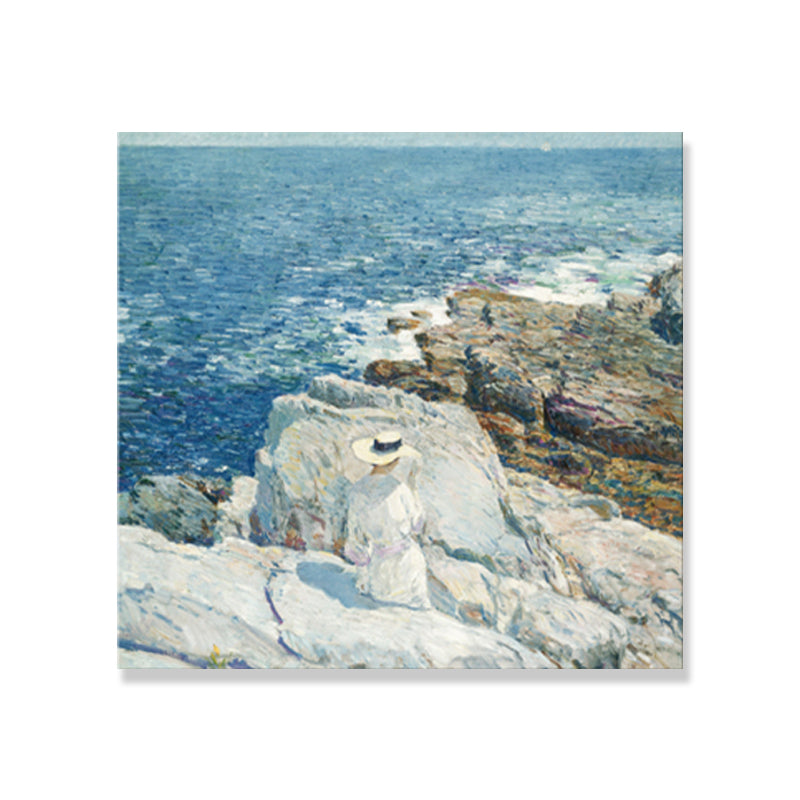 Vivolux | Damen Wandkunst Dekor Sanfte Farben Vintage Quadratischer Leinwanddruck für das Esszimmer, Mehrere Größen