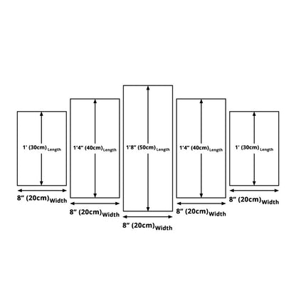 Vivolux | Leinwand Mehrteiliges Kunstdruck modernes Hände aus Eis und Feuer Wanddeko in Blau-Orange