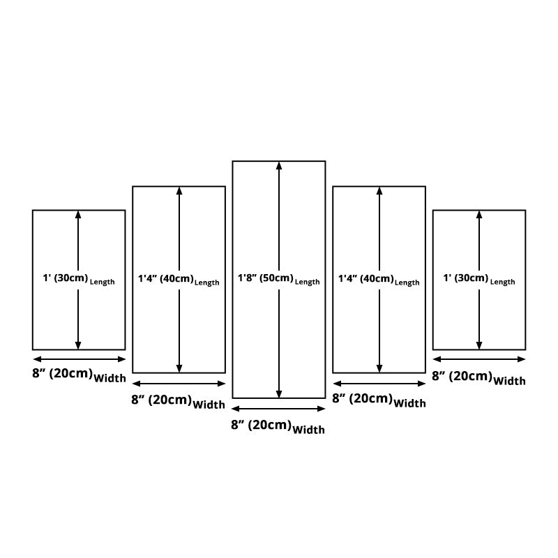 Vivolux | Modernes Holz-Skateboard-Kunstdruck-Leinwand Mehrteilig Braun Wanddekoration für das Schlafzimmer