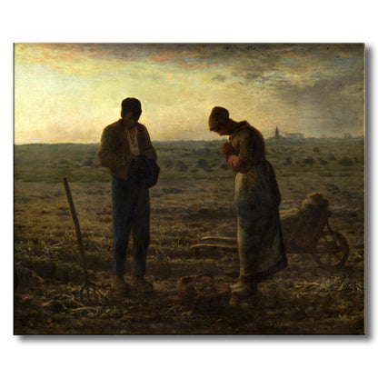 Vivolux | Grünes Abendgebet Leinwand Kunst Weltkultur Texturiertes Wanddekor für das Arbeitszimmer