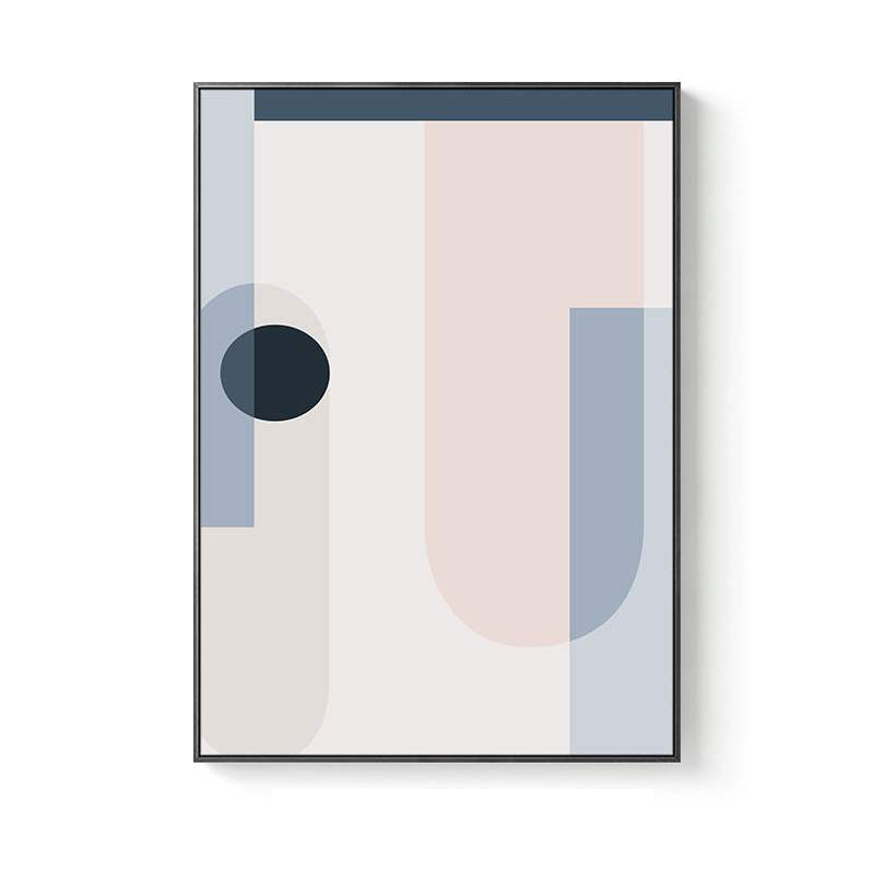Vivolux | Nordic Style Vertrag Grafische Malerei Leinwand Pink Illustration Wandkunst Druck