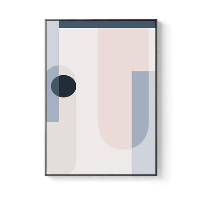 Vivolux | Nordic Style Vertrag Grafische Malerei Leinwand Pink Illustration Wandkunst Druck