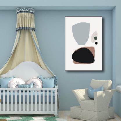 Vivolux | Abstrakte Druckkunst Abweichend Texturiert Skandinavischer Stil für Mädchen Schlafzimmer Wanddekoration