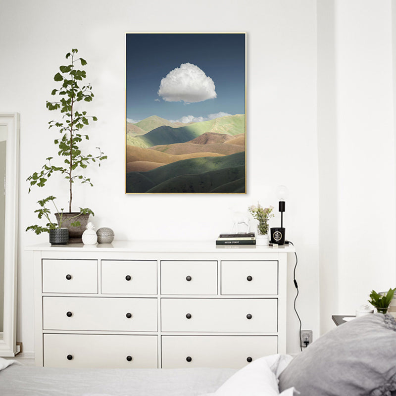 Vivolux | Wolkenlandschaft Leinwand Nordic Neuheit Szene Druck Wandkunst in Pastellfarbe