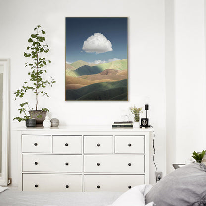 Vivolux | Wolkenlandschaft Leinwand Nordic Neuheit Szene Druck Wandkunst in Pastellfarbe