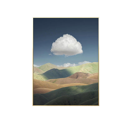 Vivolux | Wolkenlandschaft Leinwand Nordic Neuheit Szene Druck Wandkunst in Pastellfarbe
