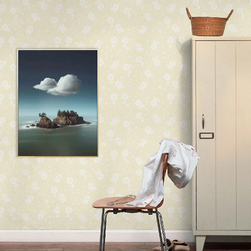 Vivolux | Wolkenlandschaft Leinwand Nordic Neuheit Szene Druck Wandkunst in Pastellfarbe