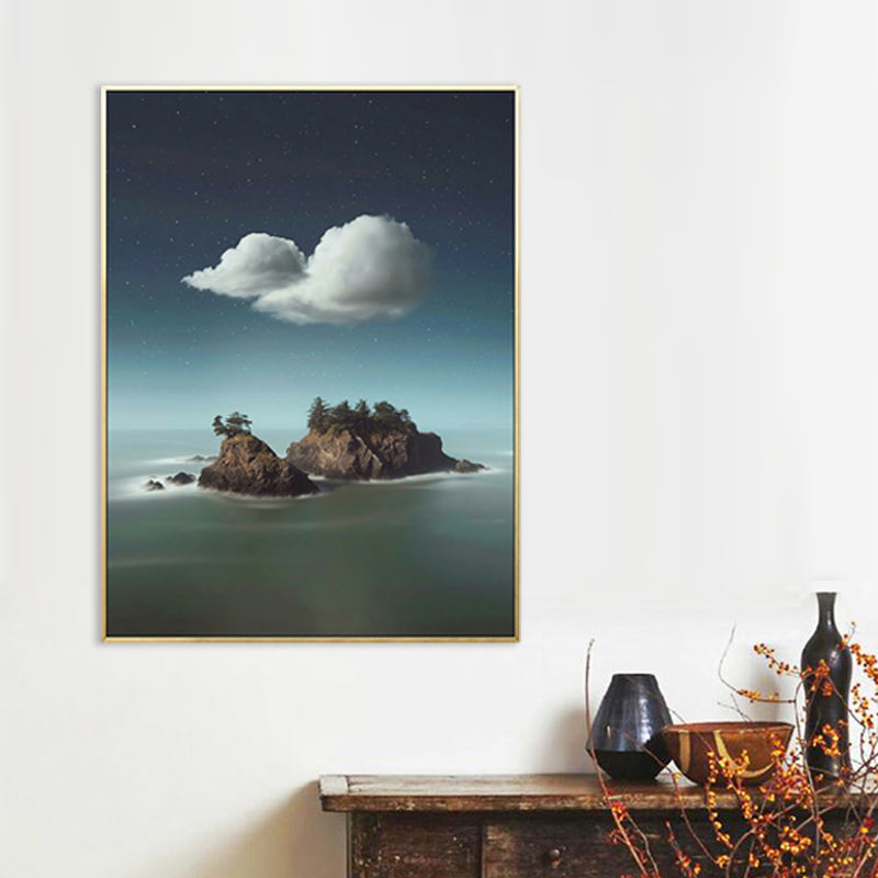 Vivolux | Wolkenlandschaft Leinwand Nordic Neuheit Szene Druck Wandkunst in Pastellfarbe