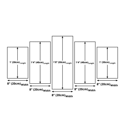 Vivolux | Digitale Druck Modernistische Leinwandkunst mit Ballerina-Tanzmuster in Blau auf Weiß