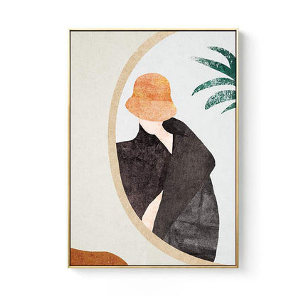 Vivolux | Leinwand Pastellfarben Malerei Nordic Stil Mädchen Wandkunst Dekor, Mehrere Größen