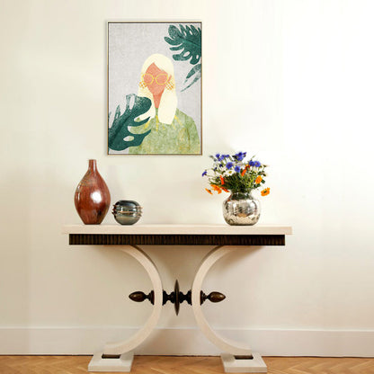 Vivolux | Leinwand Pastellfarben Malerei Nordic Stil Mädchen Wandkunst Dekor, Mehrere Größen