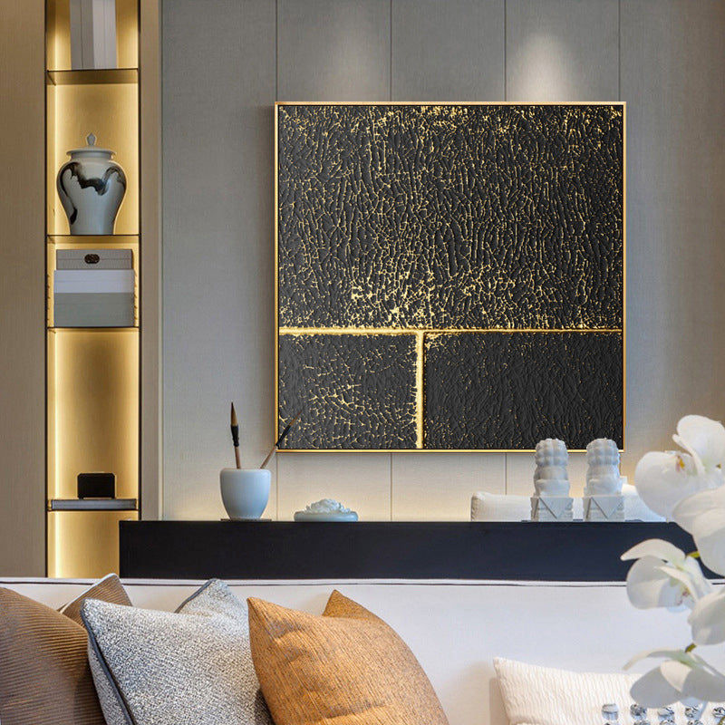 Vivolux | Moderne stijl grafisch patroon schilderij lichte kleur textuur wandprint voor slaapkamer