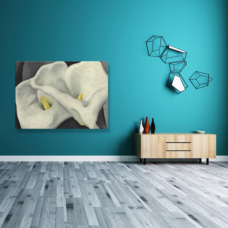 Vivolux | Dual Calla Lily Canvas Print Textured Traditional Living Room Wall Art Decor multiple Größen
