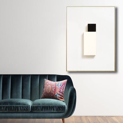 Vivolux | Geometrische Formen Wandkunst Druck Nordic Texturierte Wohnzimmer Wanddekoration in Hellfarbe