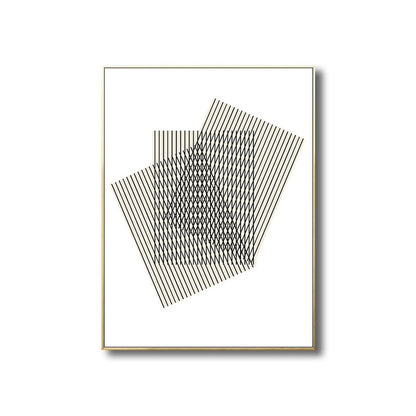 Vivolux | Geometrische Formen Wandkunst Druck Nordic Texturierte Wohnzimmer Wanddekoration in Hellfarbe