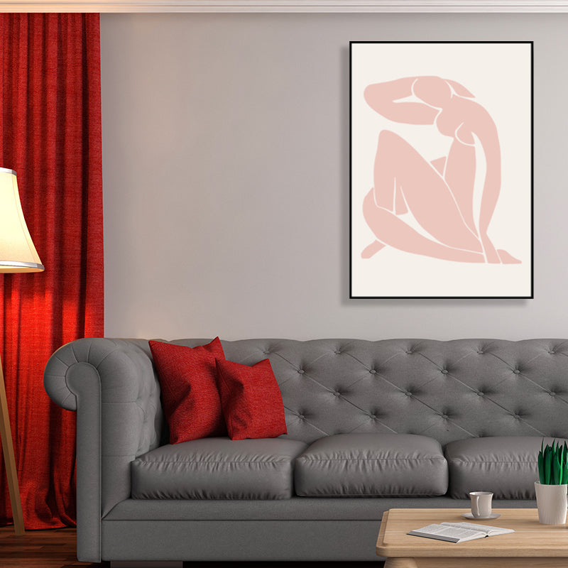 Vivolux | Skandinavische Stil Wandkunst Druck Beige Nude Frauenmalerei, Mehrere Größen Verfügbar