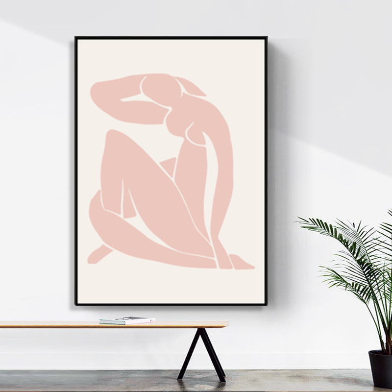 Vivolux | Skandinavische Stil Wandkunst Druck Beige Nude Frauenmalerei, Mehrere Größen Verfügbar