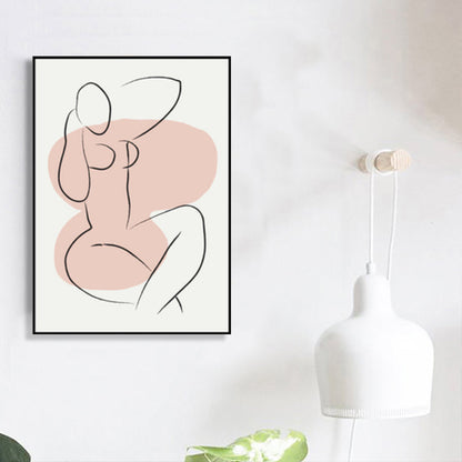 Vivolux | Skandinavische Stil Wandkunst Druck Beige Nude Frauenmalerei, Mehrere Größen Verfügbar
