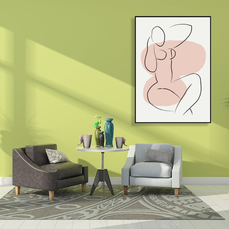 Vivolux | Skandinavische Stil Wandkunst Druck Beige Nude Frauenmalerei, Mehrere Größen Verfügbar