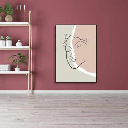 Vivolux | Skandinavische Stil Wandkunst Druck Beige Nude Frauenmalerei, Mehrere Größen Verfügbar