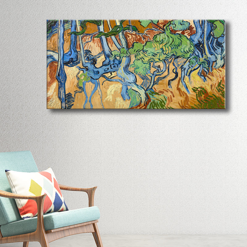 Vivolux | Strukturierte Wanddekoration für den Außenbereich Impressionismus Stil Leinwandkunst, mehrere Größen