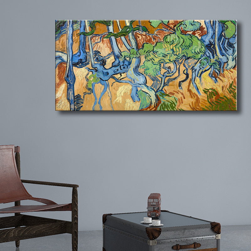 Vivolux | Strukturierte Wanddekoration für den Außenbereich Impressionismus Stil Leinwandkunst, mehrere Größen