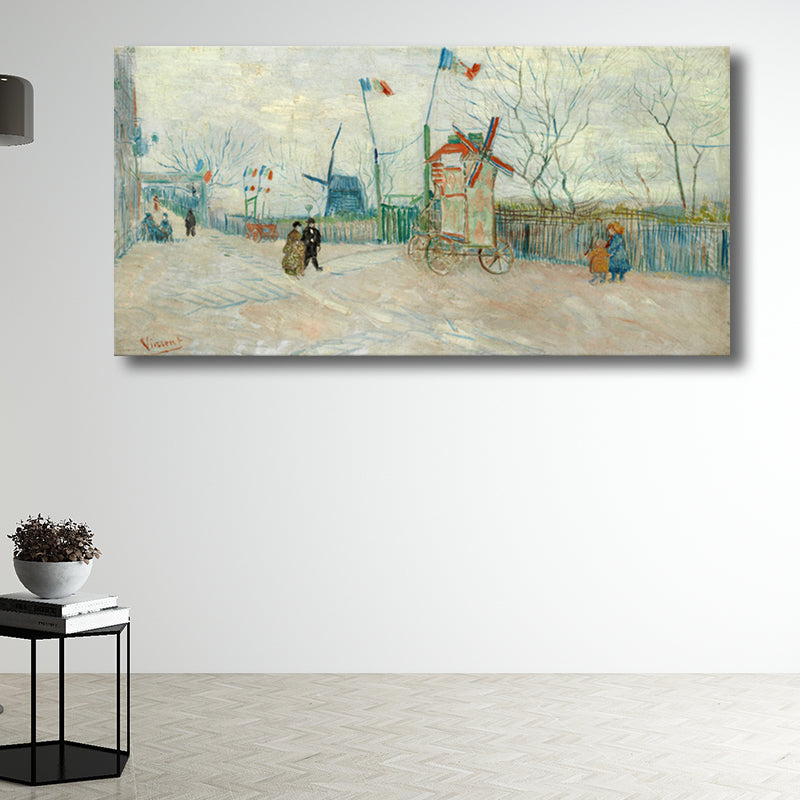 Vivolux | Strukturierte Wanddekoration für den Außenbereich Impressionismus Stil Leinwandkunst, mehrere Größen