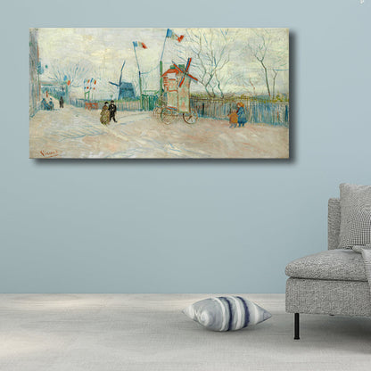 Vivolux | Strukturierte Wanddekoration für den Außenbereich Impressionismus Stil Leinwandkunst, mehrere Größen