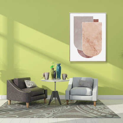 Vivolux | Weiche Farbige Geometrische Kunst Drucke Abstrakt Nordisch Texturiert Leinwand für Wohnzimmer