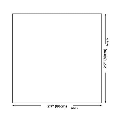 Vivolux | Traditionelle Geometrische Malerei Leinwand Texturiert Pastellfarbe Quadratische Wanddekoration für das Wohnzimmer