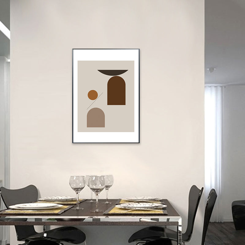 Vivolux | Nordisch Geometrisches Muster Malerei Pastellfarbe Küchenrückwand Wandkunst Druck