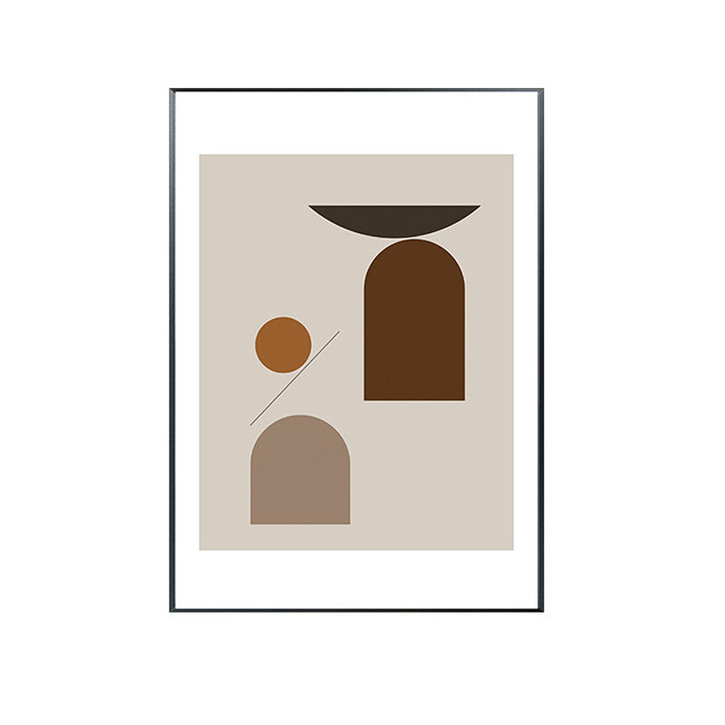 Vivolux | Nordisch Geometrisches Muster Malerei Pastellfarbe Küchenrückwand Wandkunst Druck