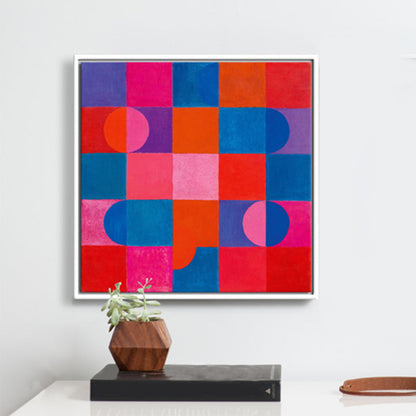 Vivolux | Traditioneller Stil Wanddeko Pastellfarbe Neuheit geometrisches Gemälde, mehrere Größen