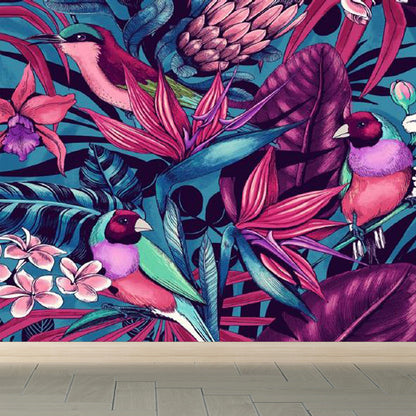 Vivolux | Folie Wand Decal Tropisch Sierlijk Meisjes Slaapkamer Wand Bekleding, Personaliseer