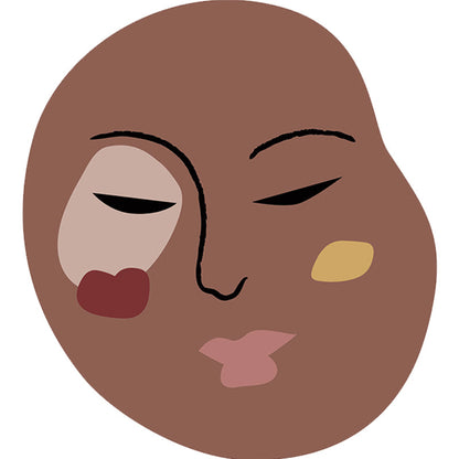 Vivolux | Brauner unregelmäßiger Schlafzimmerteppich Neuheit abstraktes Malmuster Bereichsteppich Polyester rutschfeste Rückseite Teppich