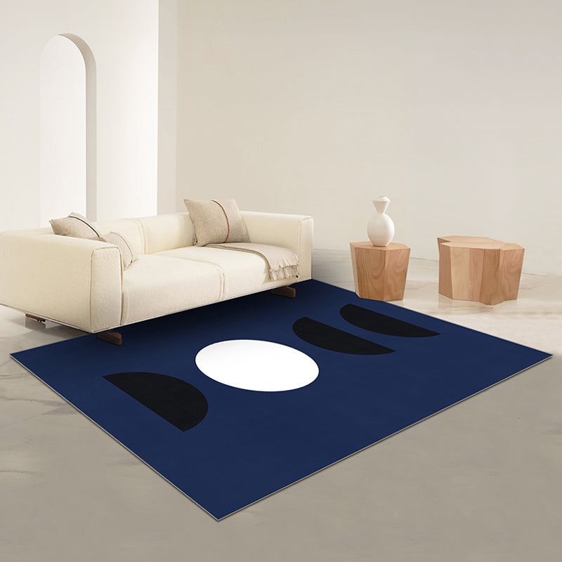Vivolux | Zwart en Rood Abstract Tapijt Polyester Moderne Tapijt Wasbaar Dier Vriendelijk Gebied Tapijt voor Woonkamer
