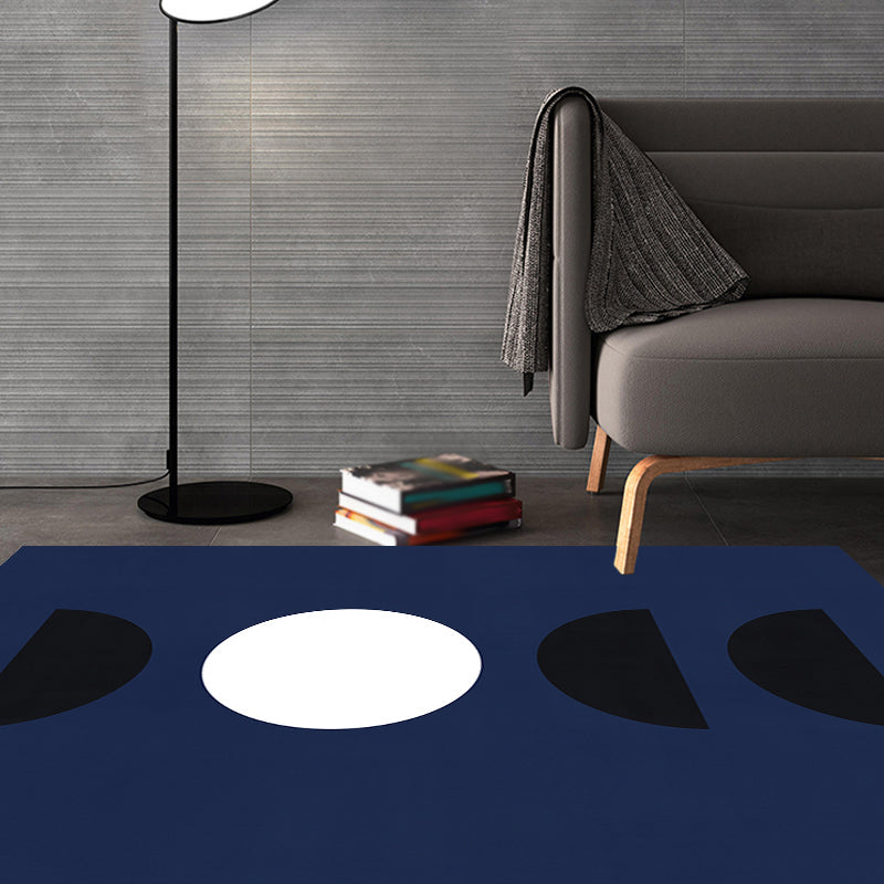 Vivolux | Zwart en Rood Abstract Tapijt Polyester Moderne Tapijt Wasbaar Dier Vriendelijk Gebied Tapijt voor Woonkamer