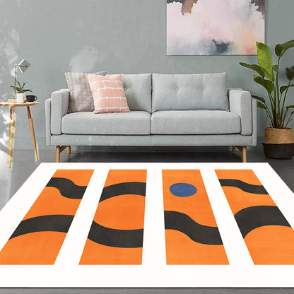 Vivolux | Hedendaagse Abstracte Vloerkleed Multicolor Polyester Vloerkleed Wasbaar Huisdiervriendelijk Tapijt voor Woonkamer