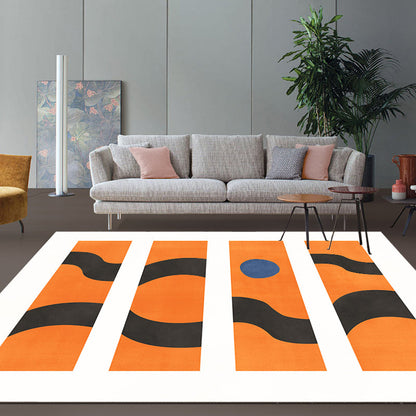 Vivolux | Hedendaagse Abstracte Vloerkleed Multicolor Polyester Vloerkleed Wasbaar Huisdiervriendelijk Tapijt voor Woonkamer