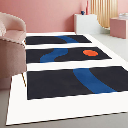 Vivolux | Hedendaagse Abstracte Vloerkleed Multicolor Polyester Vloerkleed Wasbaar Huisdiervriendelijk Tapijt voor Woonkamer