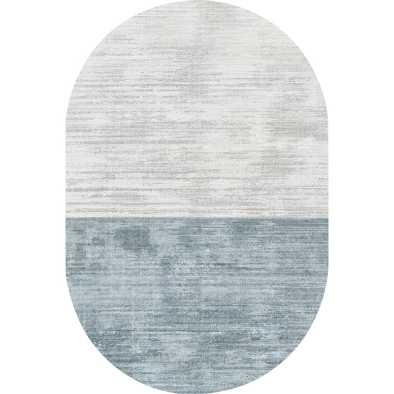 Vivolux | Neuheit Wohnzimmerteppich in Pink und Blau Farbblockdruck Teppich Polyester Fleckenresistenter Teppich