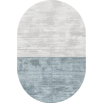 Vivolux | Neuheit Wohnzimmerteppich in Pink und Blau Farbblockdruck Teppich Polyester Fleckenresistenter Teppich