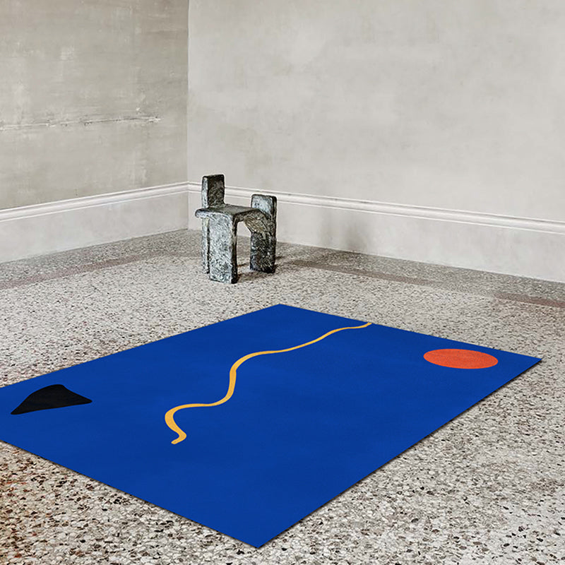 Vivolux | Bijzondere Abstract Tapijt Roze en Geel Polyester Tapijt Antislip Achterkant Huisdier Vriendelijk gebied Tapijt voor Woonkamer