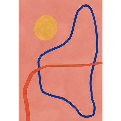 Vivolux | Bijzondere Abstract Tapijt Roze en Geel Polyester Tapijt Antislip Achterkant Huisdier Vriendelijk gebied Tapijt voor Woonkamer