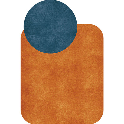 Vivolux | Nieuwe Woonkamer Onregelmatig Tapijt in Grijs en Roze Kleur Blok Cirkel Rechthoek Print Tapijt Polyester Antislip Gebied Tapijt