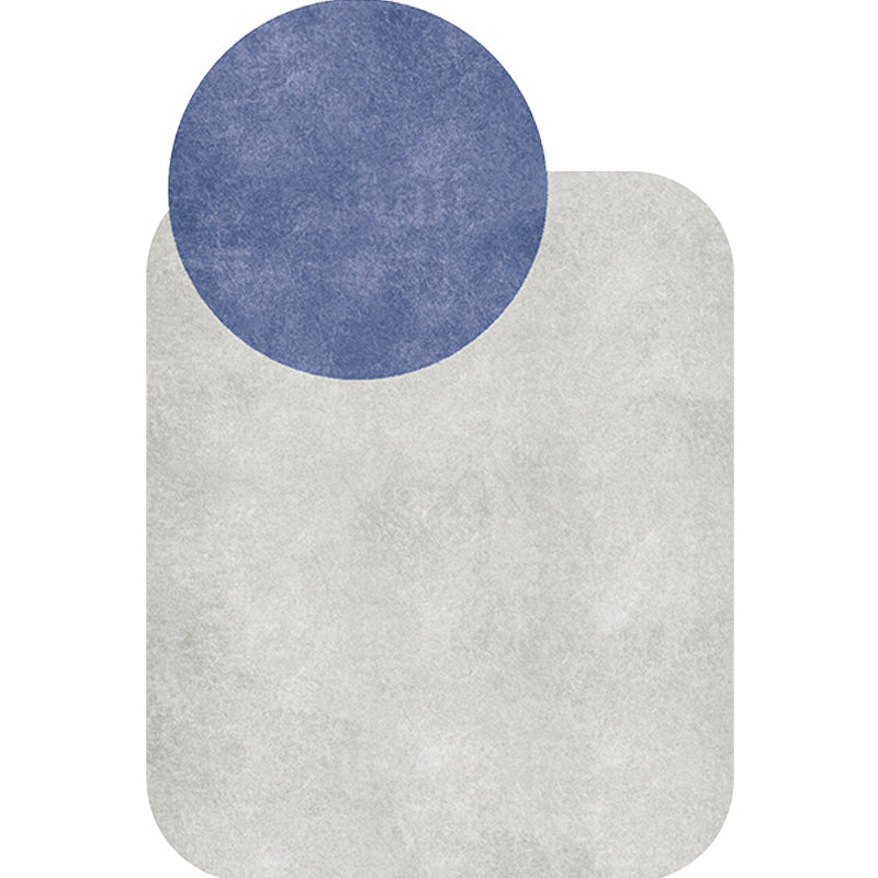 Vivolux | Nieuwe Woonkamer Onregelmatig Tapijt in Grijs en Roze Kleur Blok Cirkel Rechthoek Print Tapijt Polyester Antislip Gebied Tapijt