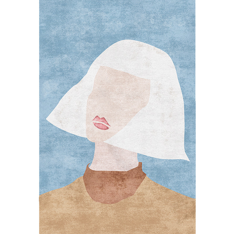 Vivolux | Neuheit Charakter Muster Teppich Multicolor Polyester Teppich Rutschfeste Rückseite Haustierfreundlicher Teppich für das Wohnzimmer