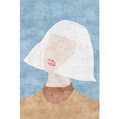 Vivolux | Neuheit Charakter Muster Teppich Multicolor Polyester Teppich Rutschfeste Rückseite Haustierfreundlicher Teppich für das Wohnzimmer