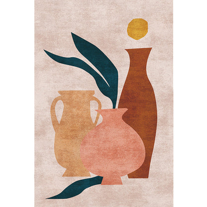 Vivolux | Neuheit Charakter Muster Teppich Multicolor Polyester Teppich Rutschfeste Rückseite Haustierfreundlicher Teppich für das Wohnzimmer