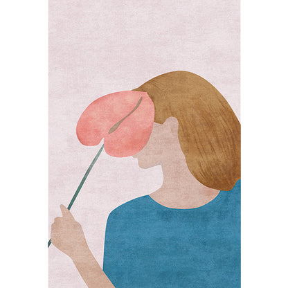 Vivolux | Neuheit Charakter Muster Teppich Multicolor Polyester Teppich Rutschfeste Rückseite Haustierfreundlicher Teppich für das Wohnzimmer